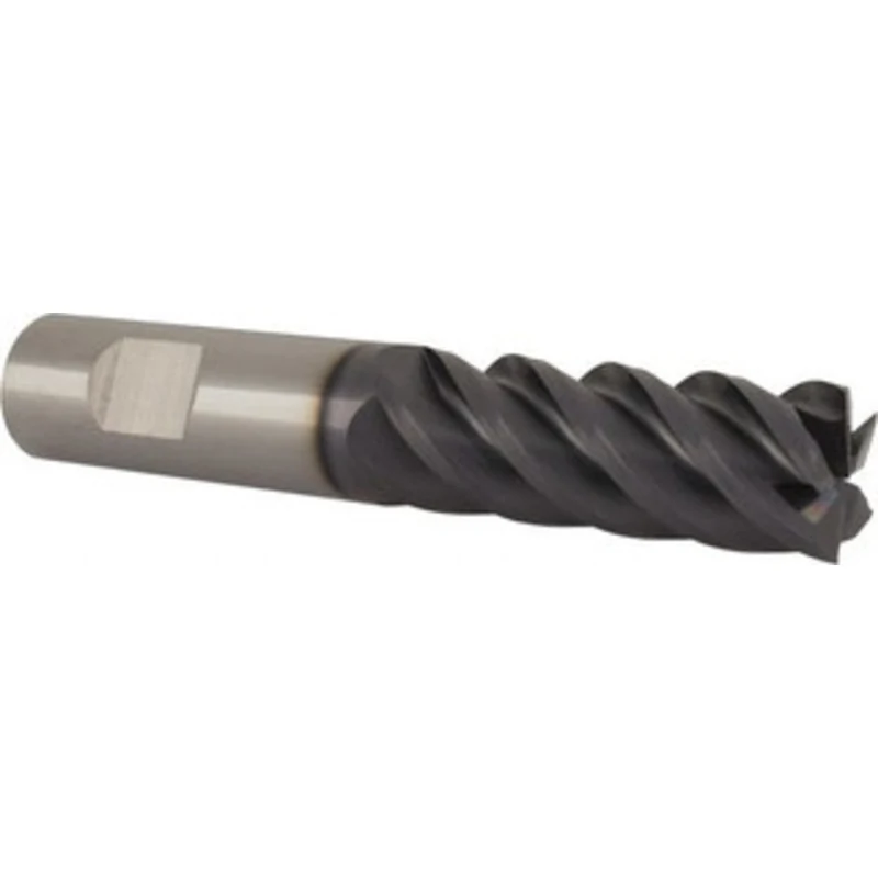 KYOCERA SGS 5/8, 1-5/8 LOC, 5/8 Shank Diam, 3-1/2 OAL, 5 Flute, Solid Carbide Square End Mill Single End, AlTiN Finis...